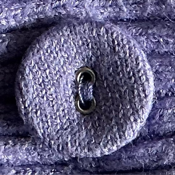 Dolls Kill Sugar Thrills Purple Floral Embroidered Cropped Cardigan Sweater 3X - Picture 6 of 8